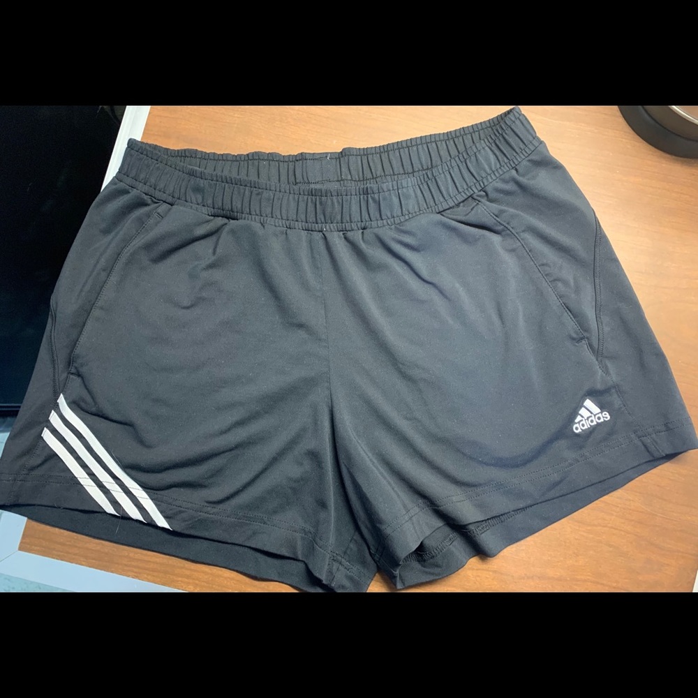 Adidas athletic shorts with pockets